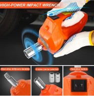ג'ק אוטומטי נייד 5 טון 12v dc  ב-1 שקע רכב חשמלי הידראולי  